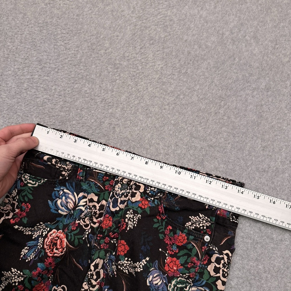 Pilcro and the Letterpress Mid-rise Skinny Jean 26 (28x28) Floral All Over Print - Picture 6 of 11